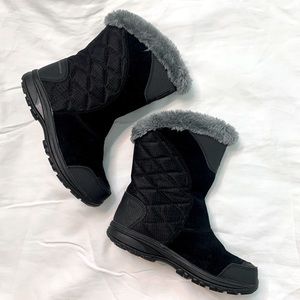 Columbia Size 5 Waterproof Fur Lined Slip-on Winter Boots